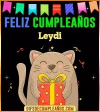 GIF Feliz Cumpleaños Leydi